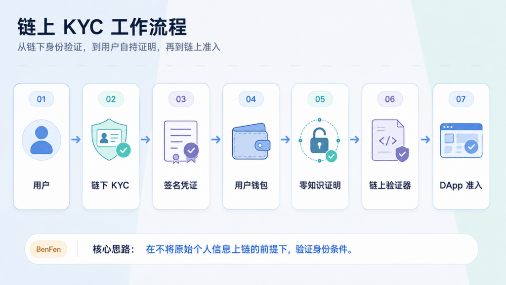链上 KYC 工作流程.