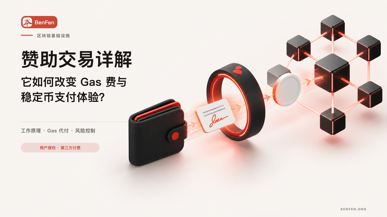 赞助交易中用户、赞助方与区块链之间的 Gas 支付流程